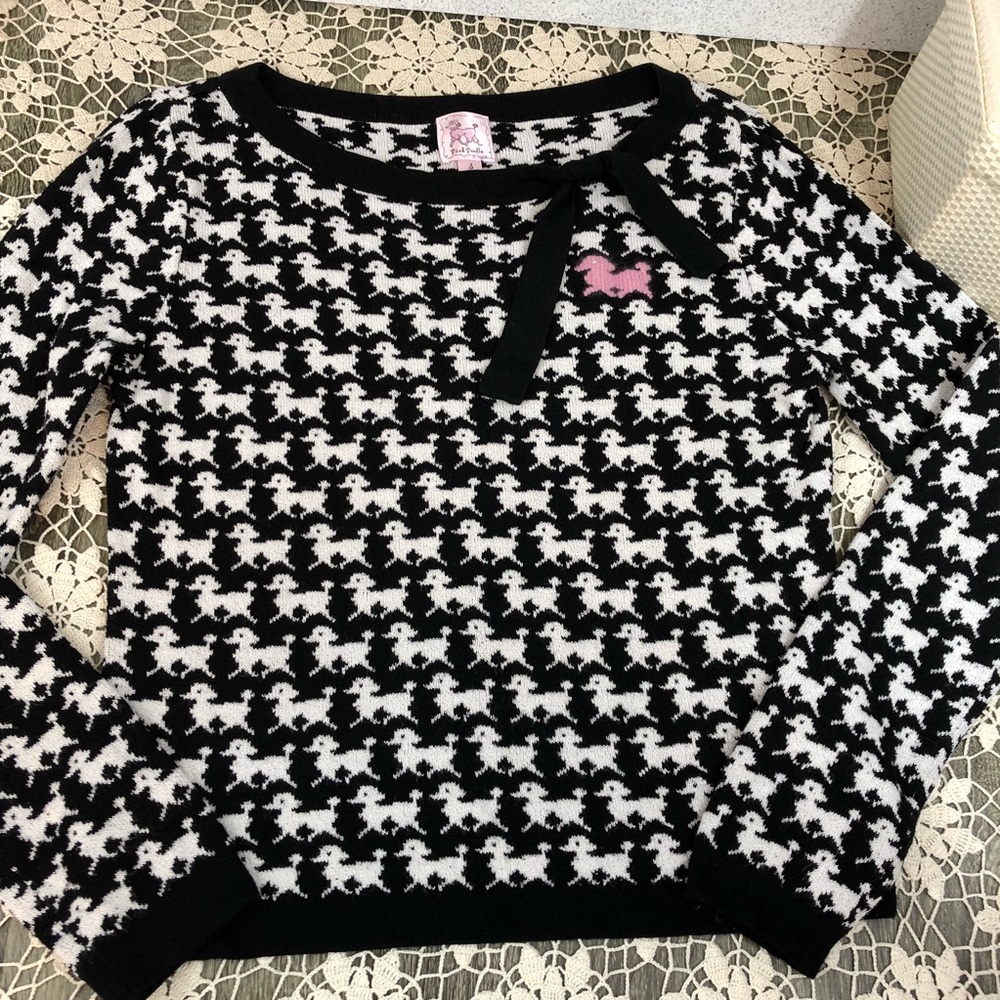 Pink Poodle sweater